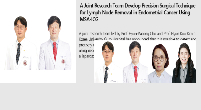 A Joint Research Team Develop Precision Surgical Technique for Lymph Node Removal in Endometrial Cancer Using MSA-ICG